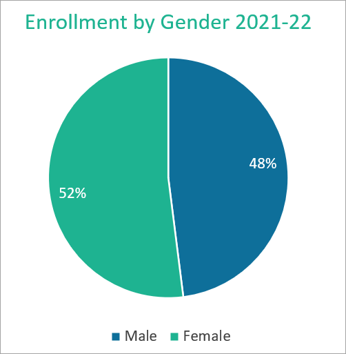 enrollment by gender